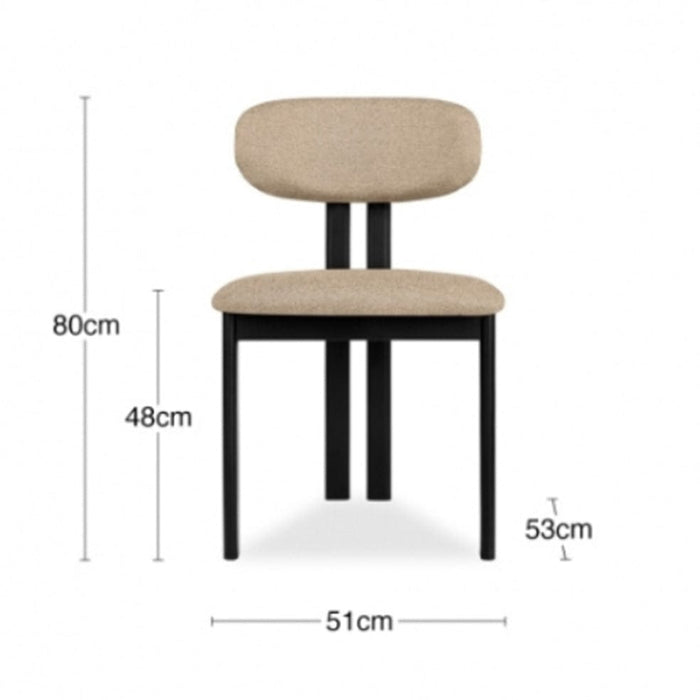 elevenpast Chairs Rory Dining Chair Tan | Green | Beige