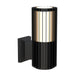 elevenpast LED wall light Vertix Slatted Up or Down Glass LED Wall Light