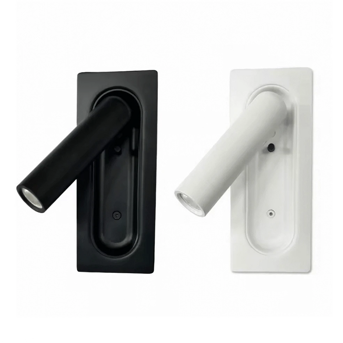 elevenpast Wall light Recessed Reading Wall Light | White, Black, Gold or Antique Brass