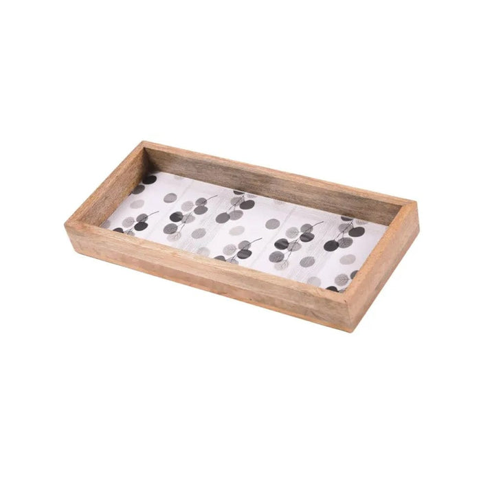 elevenpast Tray Rectangular Wooden Decorative Tray