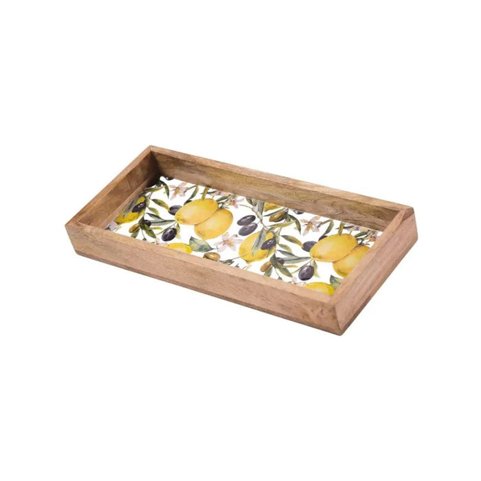 elevenpast Tray Rectangular Wooden Decorative Tray