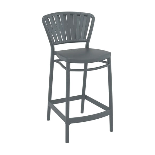 elevenpast kitchen stool Dark Grey Portofino Polypropylene Kitchen Stool