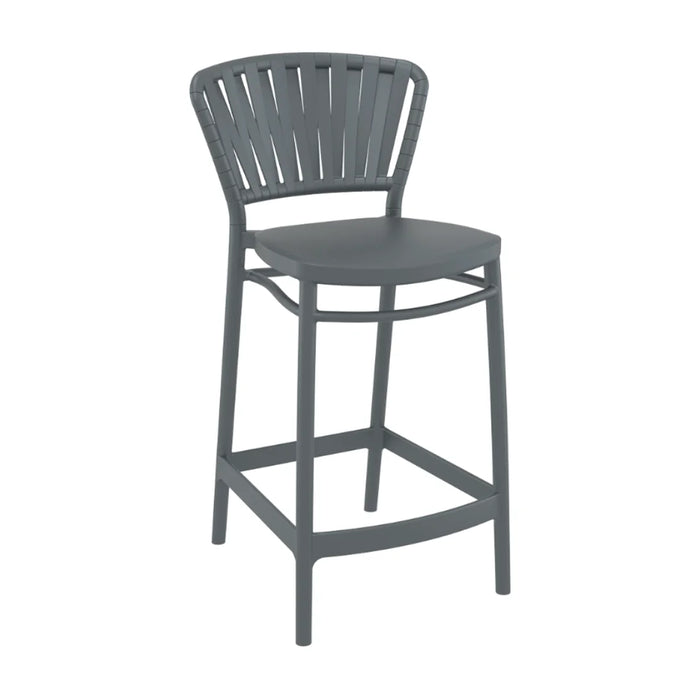 elevenpast kitchen stool Dark Grey Portofino Polypropylene Kitchen Stool