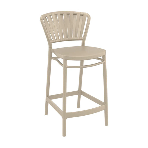 elevenpast kitchen stool Taupe Portofino Polypropylene Kitchen Stool