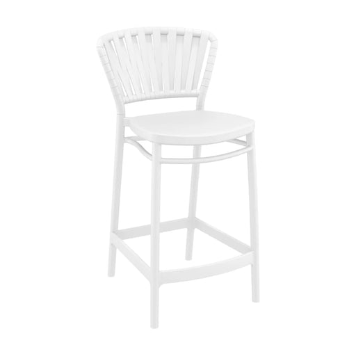 elevenpast kitchen stool White Portofino Polypropylene Kitchen Stool