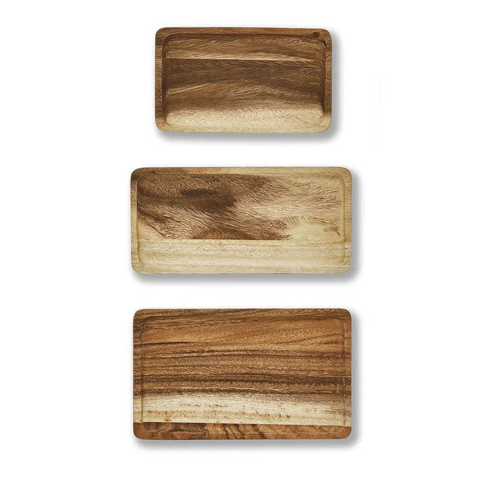 elevenpast wooden serving trays Kruger Wooden Square Trays – Small | Medium | Large
