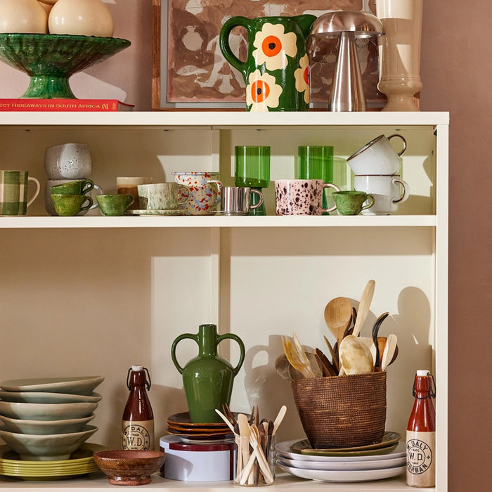 Wafer Wide Shelf - Black | White