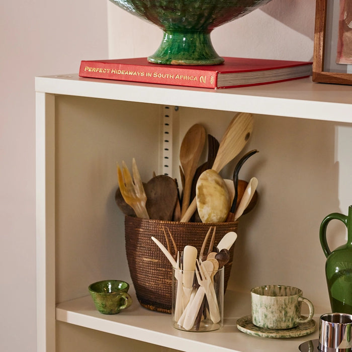 Wafer Wide Shelf - Black | White