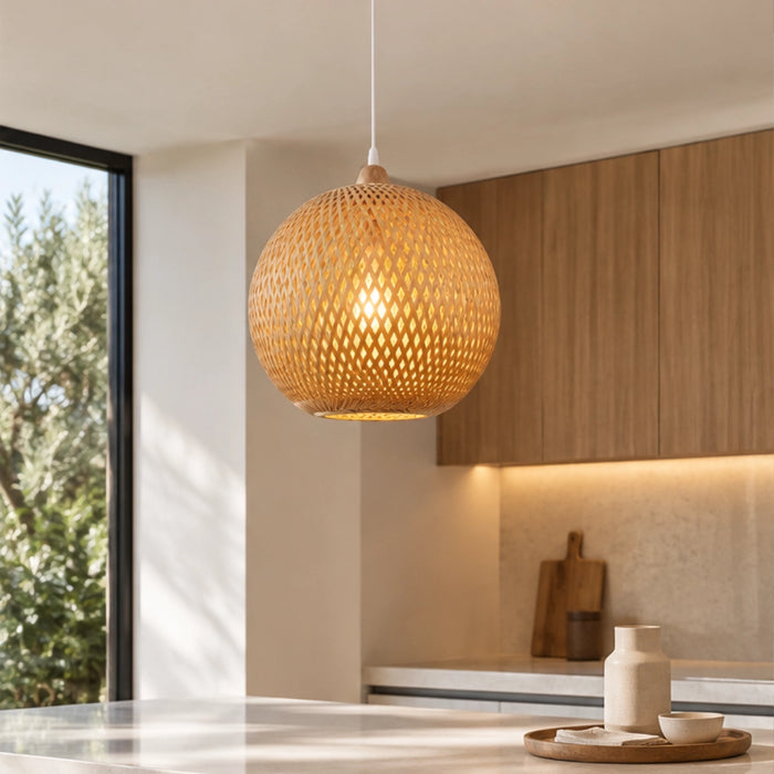 Round Bamboo Pendant – 40cm | 60cm