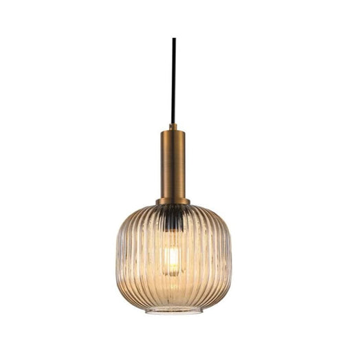 elevenpast Pendant Amber Jackie Cut Glass Pendant Light Black | Amber | Clear A-KLCH-9005/AB