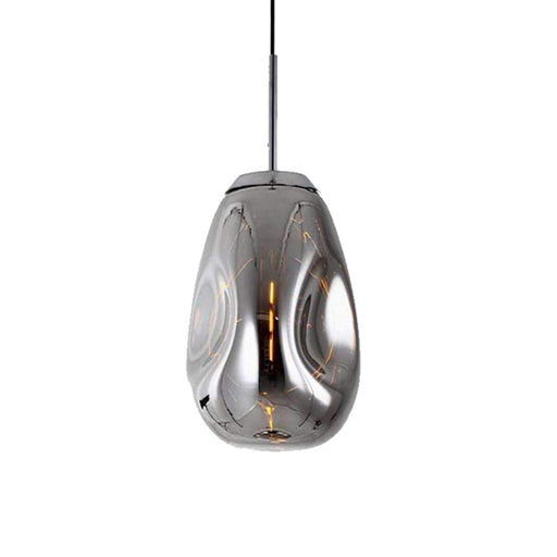 elevenpast Chrome Morpheus Pendant Light Tall Glass A-KLCH-903/CH