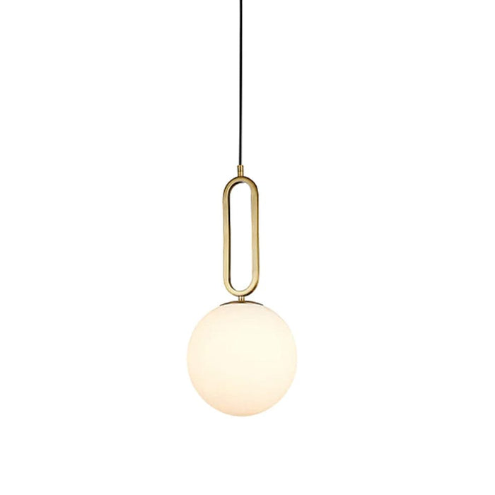 elevenpast Pendant Small Croquet Pendant Light Gold with Opal Glass A-KLCH-913-20