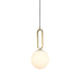 elevenpast Pendant Small Croquet Pendant Light Gold with Opal Glass A-KLCH-913-20
