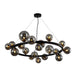 elevenpast Round Constellation Pendant 20 Light Black Metal and Glass A-KLCH-9225/20 633710851381