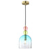 elevenpast pendant light Rainbow Glass Pendant Light - Blue Shadow A-KLCH-9281/1A