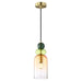 elevenpast pendant light Rainbow Glass Pendant Light - Orange Shadow A-KLCH-9281/1C