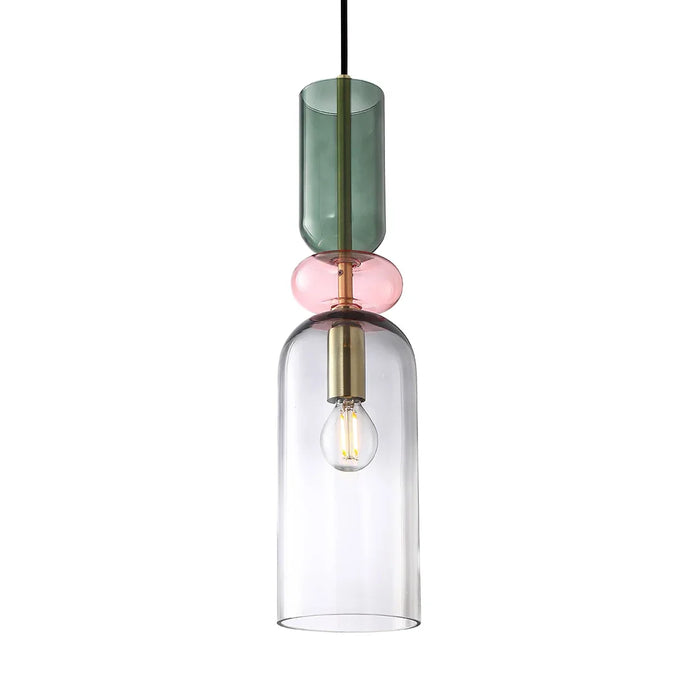 elevenpast pendant light Rainbow Glass Pendant Light - Grey Shadow A-KLCH-9281/1D