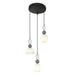 elevenpast Pendant Croft Trio Cluster Ceramic Opal Glass Pendant Light A-KLCH-9570-3