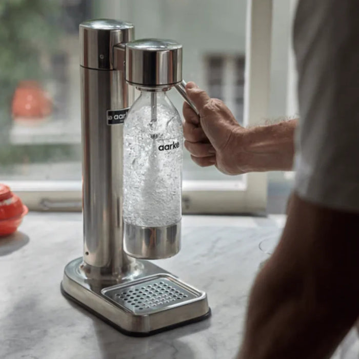 elevenpast water bottle Aarke Polished Steel PET Water Bottle for Carbonator III - 450ml - Polished Steel A1072 7350091792203