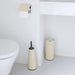 Brabantia Toilet Brush and Holder ReNew Toilet Accessory Set of 3 - Platinum | Soft Beige