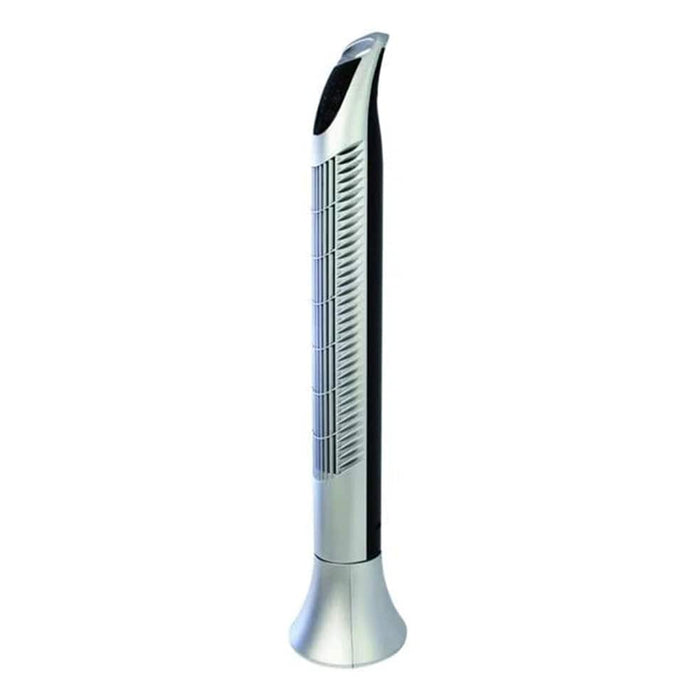 elevenpast fan Plastic Tower Fan Silver with Remote ACS206 6003339008246
