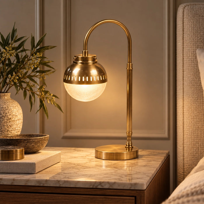 Fairview Desk Lamp – Antique Silver | Antique Brass