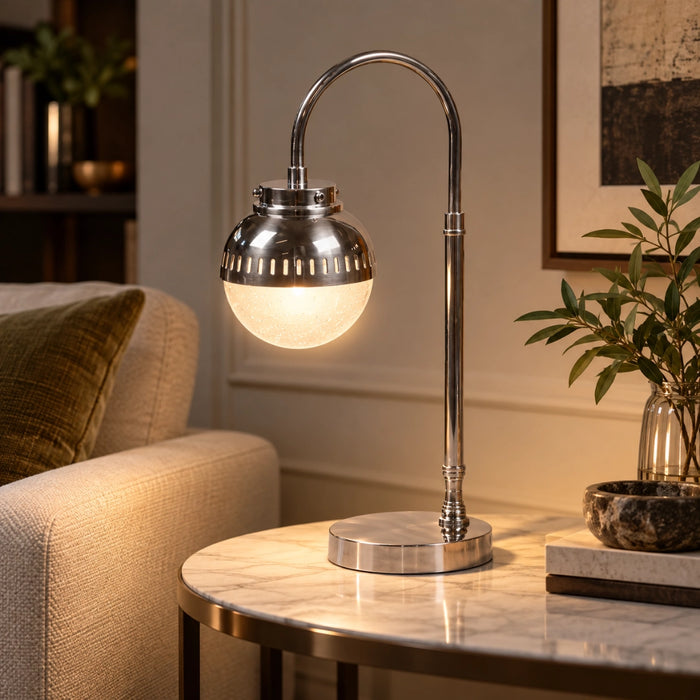 Fairview Desk Lamp – Antique Silver | Antique Brass