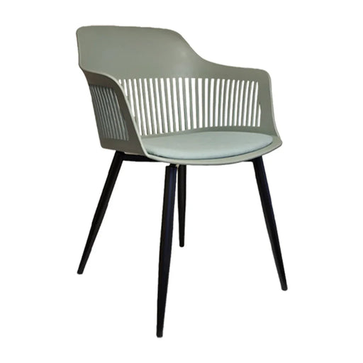 elevenpast Chairs Green Lyric Fabric Tub Chair - Black Metal Legs ART005BLKGREEN