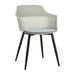 elevenpast Chairs Green Lyric Fabric Tub Chair - Black Metal Legs ART005BLKGREEN
