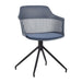 elevenpast Chairs Dark Blue Lyric Evolve Metal and Polypropylene Chair ART007B40DBLUE