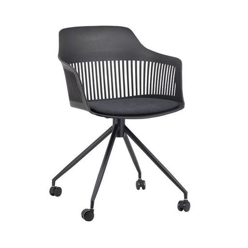 elevenpast Chairs Black Lyric Office Chair ART008B41BLACK