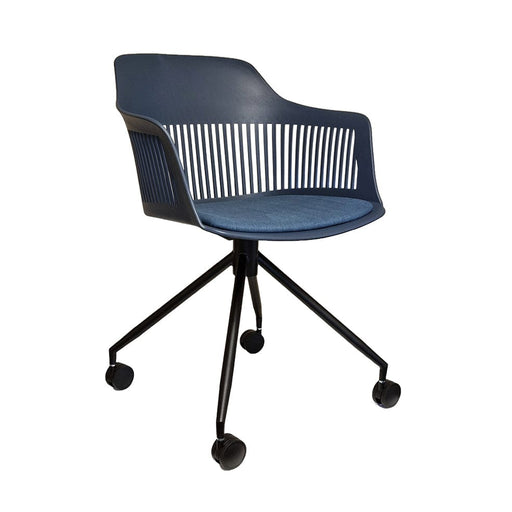 elevenpast Chairs Blue Lyric Office Chair ART008B41DBLUE