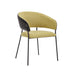 elevenpast Chairs Yellow Dixie Metal and Fabric Dining Chair Pink | Yellow ART057GINGER