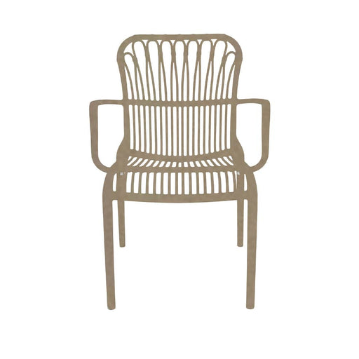 elevenpast Chairs Taupe Lola Polypropylene Terrace Chair Black | Taupe | White ART070TAUPE