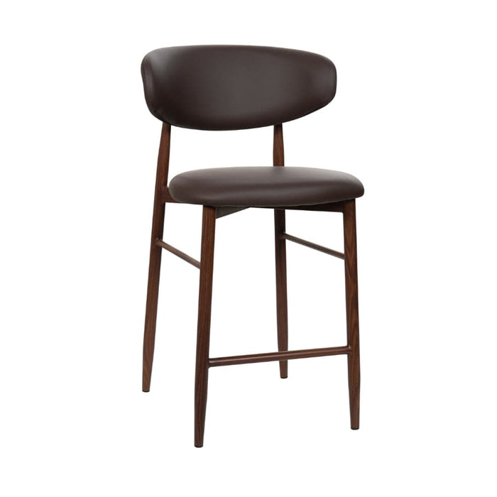 elevenpast Kitchen Stool Brown PU Lucien Kitchen Stool ART077BROWNPU