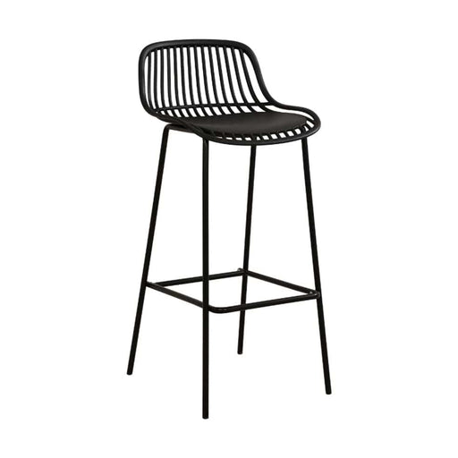elevenpast Bar Stool Black Amanzi Polypropylene Bar Stool ART090BLACK