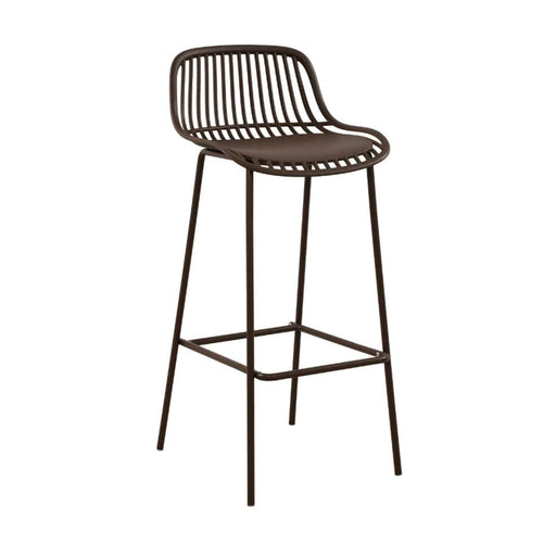 elevenpast Bar Stool Brown Amanzi Polypropylene Bar Stool ART090BROWN