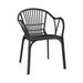 elevenpast Chairs Black Emily Outdoor Polypropylene Dining Chair ART094BLACK