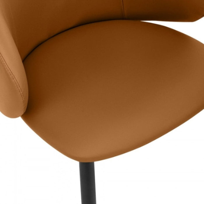 elevenpast Chairs Gia Faux Leather Dining Chair - Tan ART096TANPU