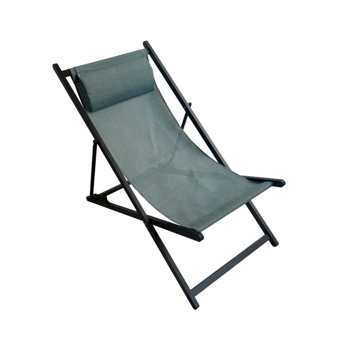 elevenpast Outdoor Chairs Blue Sling Folding Outdoor Chair Blue | Grey | Taupe ART097BLUE