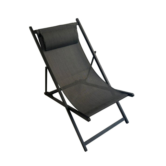 elevenpast Outdoor Chairs Grey Sling Folding Outdoor Chair Blue | Grey | Taupe ART097GREY