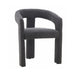 elevenpast dining chair Grey Black Arabella Dining Chair Upholstered - Multiple Colours ART116GREYBLACK