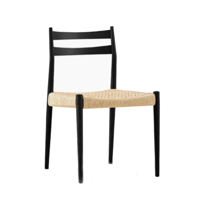 elevenpast Chairs Black Mia Wooden Dining Chair - Black | Natural ART119BLACK