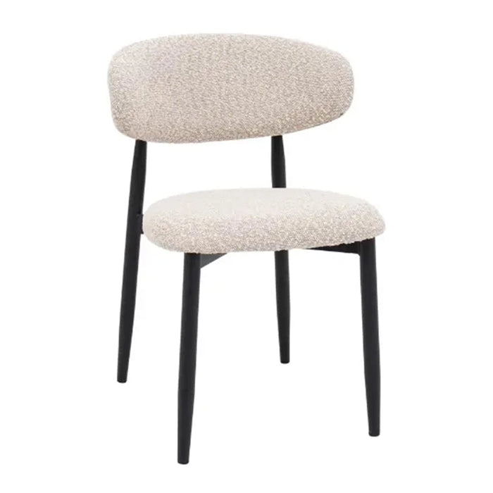 elevenpast dining chair Stone Cream Bouclé Lucien Dining Chair - Multiple Colours ART122CREAMBOUC