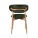 elevenpast Chairs Lucien Dining Chair - Vintage Green PU Leather with Metal Light Wood Finish ART123VINTGREEN