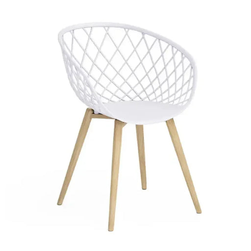 elevenpast Arm Chairs, Recliners & Sleeper Chairs White Kurv Arm Chair Black - Black | White ART125WHITE