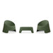 elevenpast Outdoor Chairs Green Montana 3-Piece Sculptural Indoor and Outdoor Patio Set – Green | Grey | Terracotta ART129GREEN