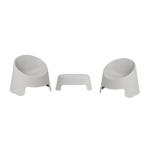 Montana 3-Piece Sculptural Indoor and Outdoor Patio Set – Green | Grey | Terracotta 
