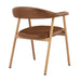 elevenpast dining chair Suki Carver PU Leather and Wood Like Dining Chair ART137ROSETANPU