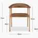 elevenpast dining chair Suki Carver PU Leather and Wood Like Dining Chair ART137ROSETANPU